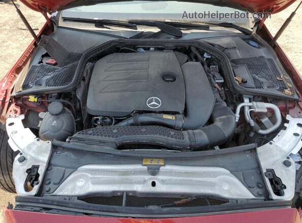 55SWF8EB5LU331856 2020 MERCEDES-BENZ C Red Widok wnętrza z tyłu