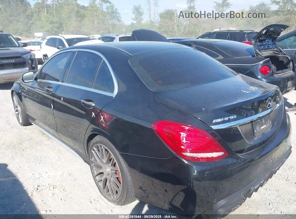 55SWF8HB0GU128102 2016 MERCEDES-BENZ AMG C 63 Black Trasero izquierdo