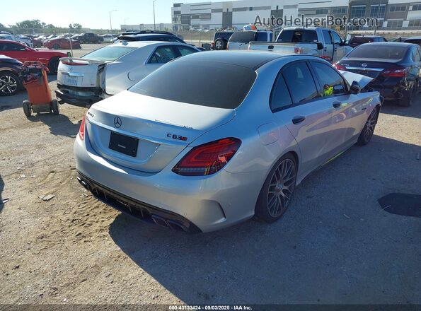 55SWF8HB0LU330237 2020 MERCEDES-BENZ C Silver Задня права чверть