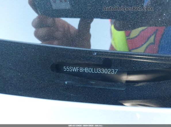 55SWF8HB0LU330237 2020 MERCEDES-BENZ C Silver Вид підкапотного простору