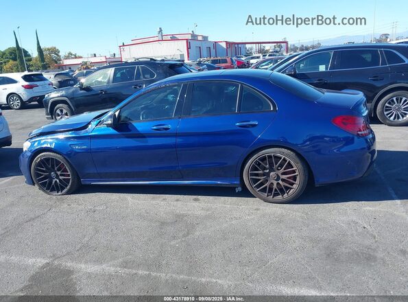 55SWF8HB1JU236235 2018 MERCEDES-BENZ AMG C 63 Blue 360 interior view