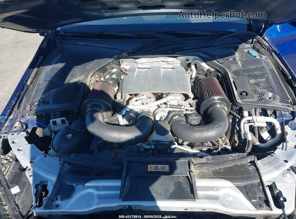 55SWF8HB1JU236235 2018 MERCEDES-BENZ AMG C 63 Blue Rear view