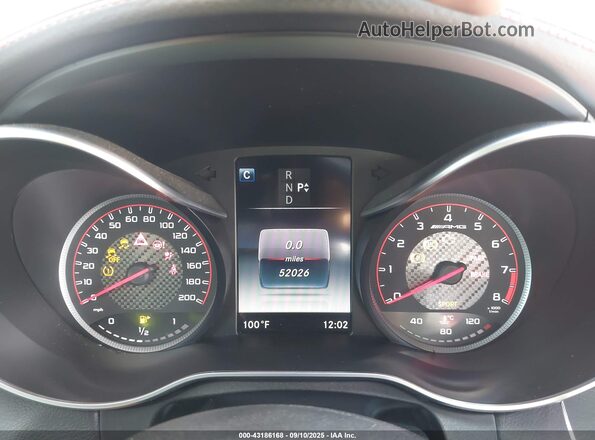 55SWF8HB3GU114520 2016 MERCEDES-BENZ AMG C 63 White Հետևի նստատեղերի տեսք