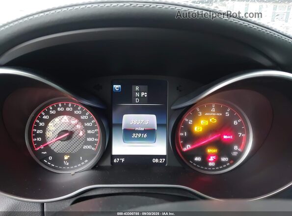 55SWF8HB8HU179607 2017 MERCEDES-BENZ AMG C 63 White Widok tylnych siedzeń