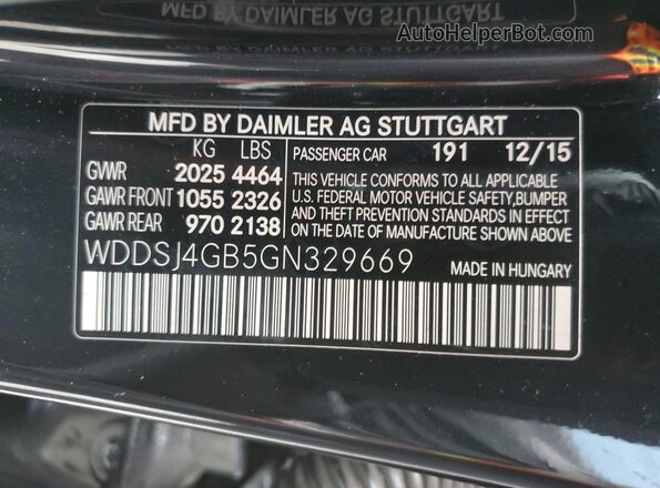 WDDSJ4GB5GN329669 2016 MERCEDES-BENZ CLA-CLASS Black 