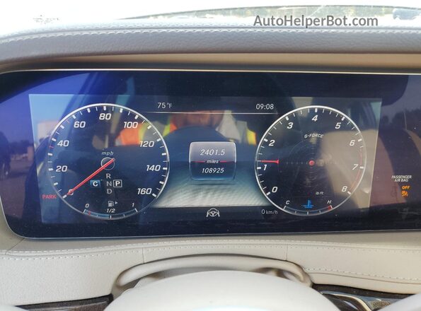 WDDUG8GB1JA381006 2018 MERCEDES-BENZ S-CLASS Белый 