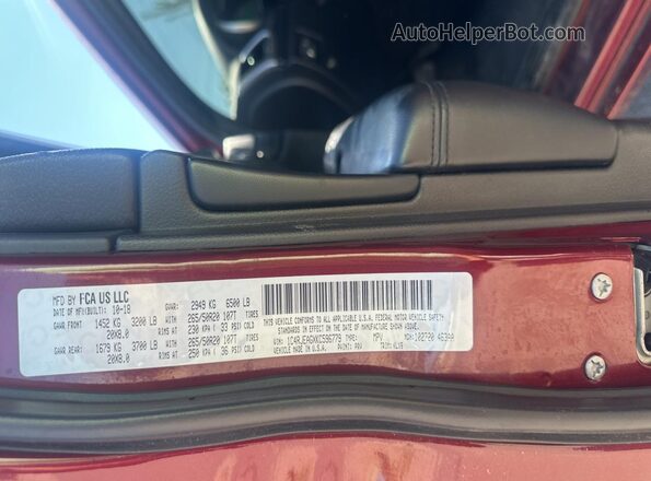 1C4RJEAGXKC596779 2019 JEEP GRAND CHER Red 