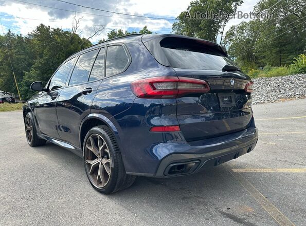 5UXJU4C02M9G78859 2021 BMW X5 Blue Tył prawy
