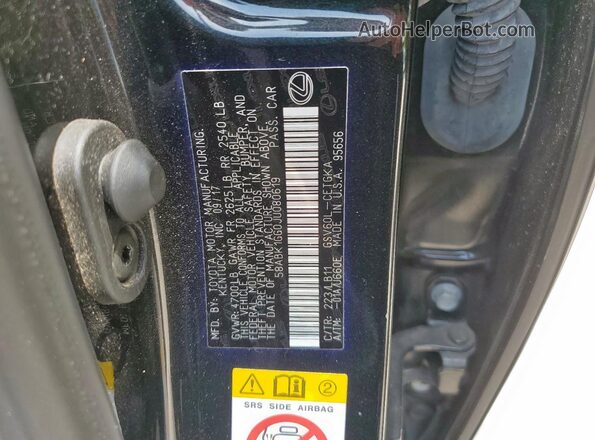 58ABK1GG0JU080619 2018 LEXUS ES Black 