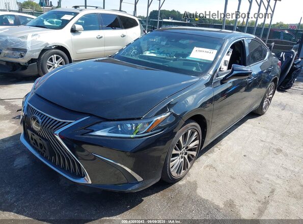 58AD11D11MU005220 2021 LEXUS ES 250 Black Առջևի ձախ երեք քառորդ տեսարան