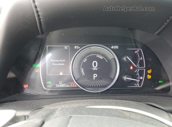 58AD21B19LU011782 2020 LEXUS ES Black ხელსაწყოთა პანელის ხედი