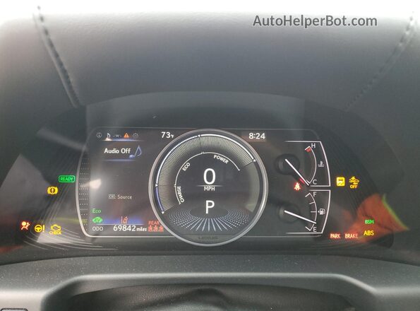 58ADA1C17MU010116 2021 LEXUS ES Черный Вид щитка приборов