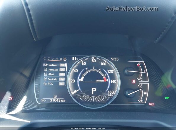 58ADZ1B10LU074779 2020 LEXUS ES 350 Dark Blue Вид задніх сидінь