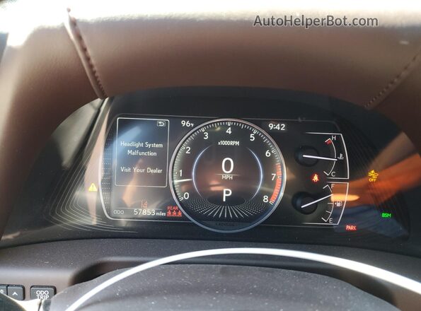 58ADZ1B16LU074849 2020 LEXUS ES Серый Вид щитка приборов