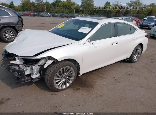 58AE21B13LU008588 2020 LEXUS ES 300H White Առջևի ձախ երեք քառորդ տեսարան