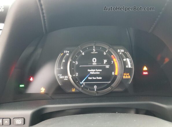 58AGZ1B15LU072782 2020 LEXUS ES White ხელსაწყოთა პანელის ხედი