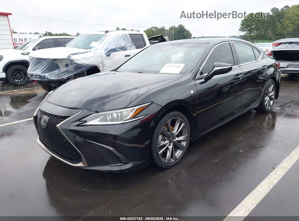58AGZ1B19LU066709 2020 LEXUS ES 350 Black Առջևի ձախ երեք քառորդ տեսարան