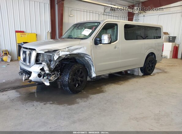 5BZAF0AA7GN855513 2016 NISSAN NV PASSENGER NV3500 HD Silver Передня ліва чверть