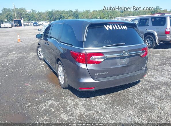 5FNRL6H20LB021752 2020 HONDA ODYSSEY Gray Trasero izquierdo