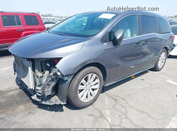 5FNRL6H25KB042644 2019 HONDA ODYSSEY Gray წინა მარცხენა ხედი სამი მეოთხედიდან