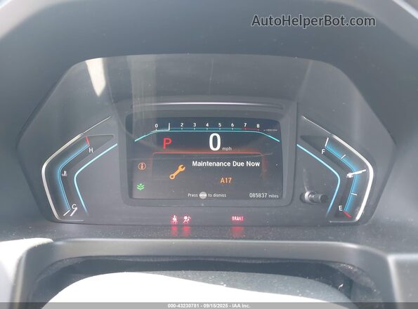 5FNRL6H25KB042644 2019 HONDA ODYSSEY Gray უკანა სავარძლების ხედი
