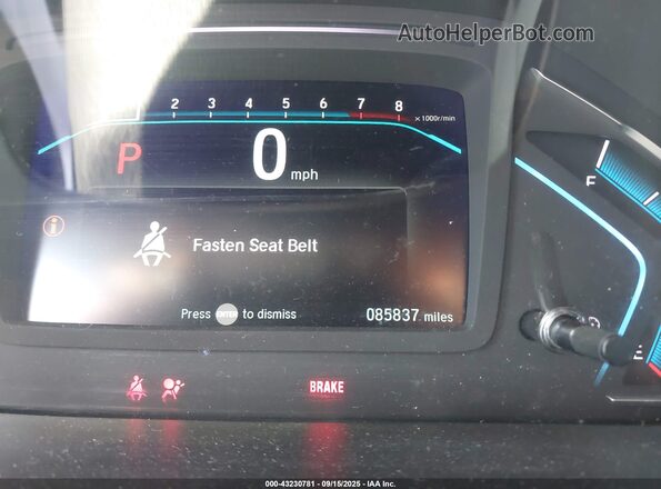 5FNRL6H25KB042644 2019 HONDA ODYSSEY Gray 