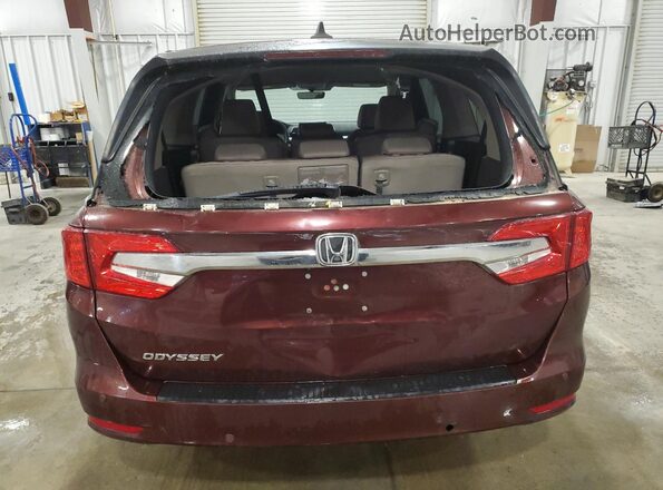 5FNRL6H57JB004552 2018 HONDA ODYSSEY Maroon 