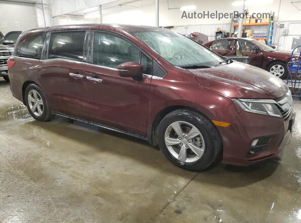 5FNRL6H57JB004552 2018 HONDA ODYSSEY Maroon 