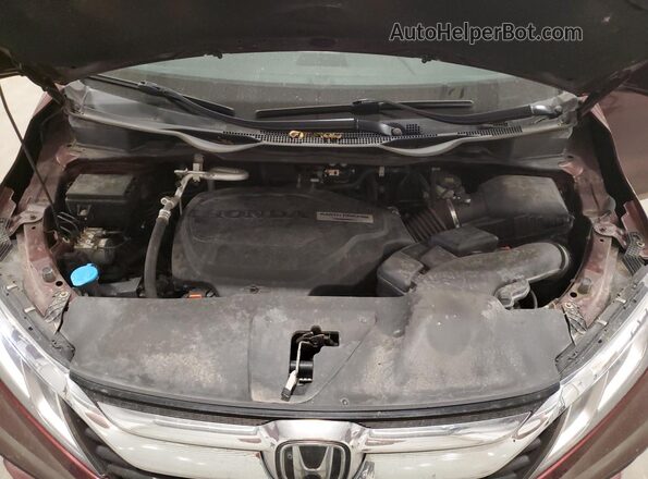 5FNRL6H57JB004552 2018 HONDA ODYSSEY Maroon 