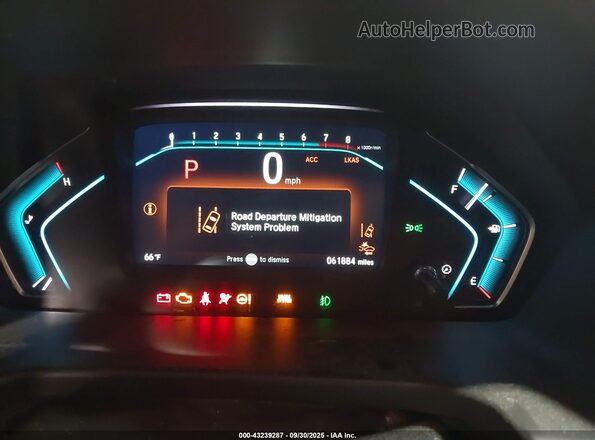 5FNRL6H58KB120148 2019 HONDA ODYSSEY Gray Widok tylnych siedzeń