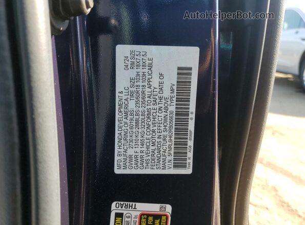 5FNRL6H62RB056630 2024 HONDA ODYSSEY Blue 