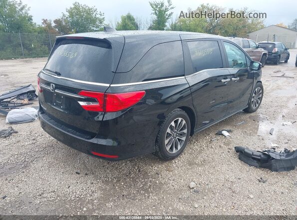 5FNRL6H64RB003850 2024 HONDA ODYSSEY Black Trasero derecho
