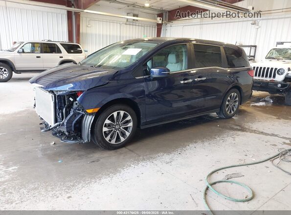 5FNRL6H69PB059019 2023 HONDA ODYSSEY Blue Առջևի ձախ երեք քառորդ տեսարան