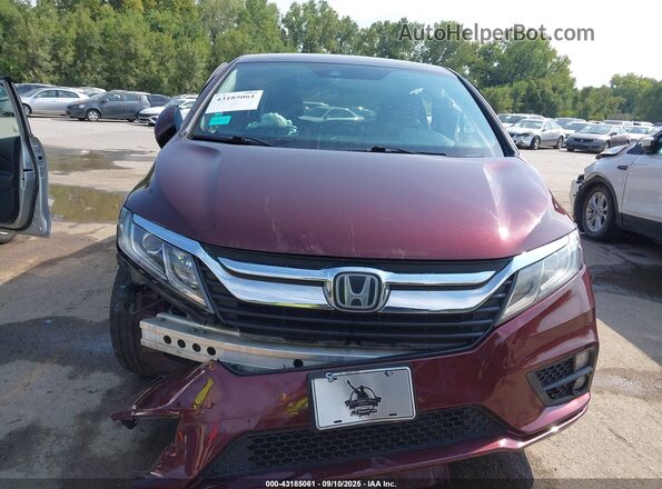 5FNRL6H70LB025697 2020 HONDA ODYSSEY Burgundy Rear interior view