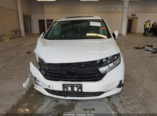 5FNRL6H70MB032702 2021 HONDA ODYSSEY White Instrument cluster view