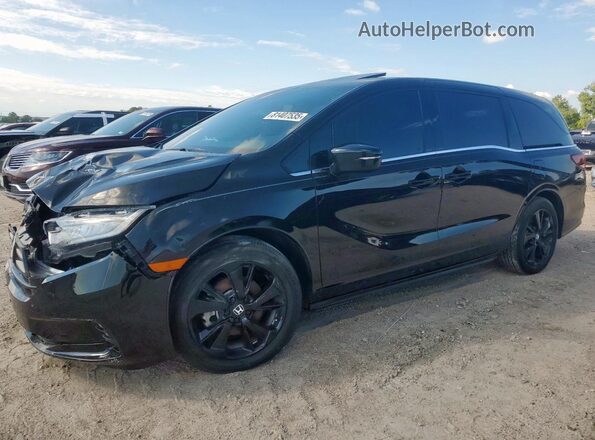 5FNRL6H70RB010271 2024 HONDA ODYSSEY Black Tył lewy