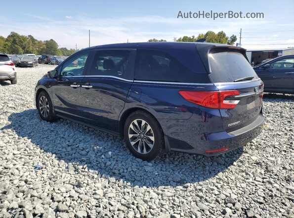 5FNRL6H72MB019725 2021 HONDA ODYSSEY Blue Rear left