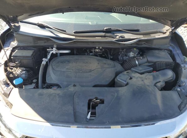 5FNRL6H72MB019725 2021 HONDA ODYSSEY Blue Engine compartment view