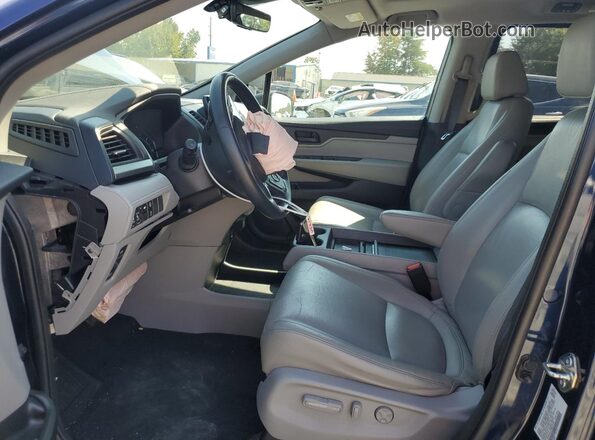 5FNRL6H72MB019725 2021 HONDA ODYSSEY Blue Front interior view