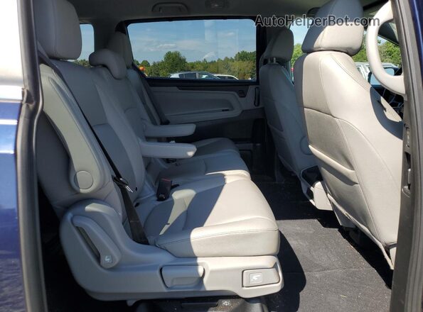 5FNRL6H72MB019725 2021 HONDA ODYSSEY Blue Rear interior view