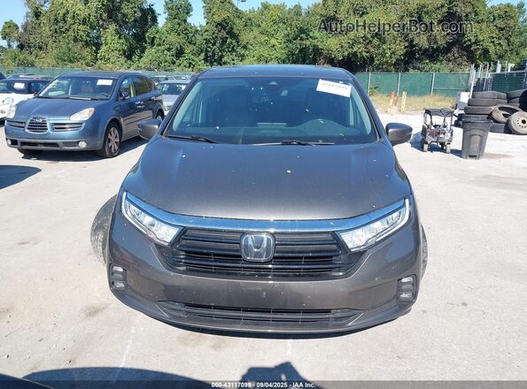 5FNRL6H72MB033477 2021 HONDA ODYSSEY Gray Instrument cluster view