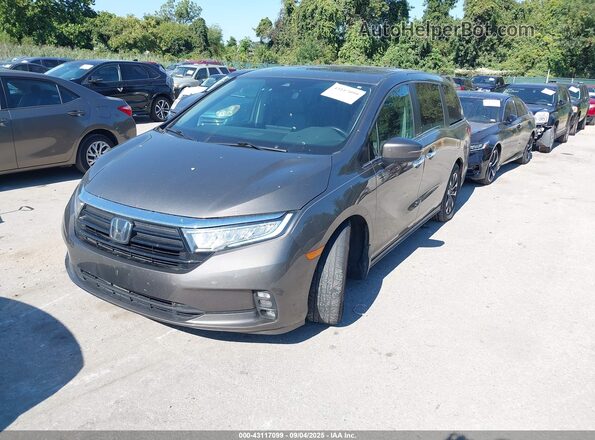 5FNRL6H72MB033477 2021 HONDA ODYSSEY Gray Front left