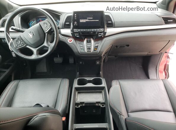 5FNRL6H72RB024625 2024 HONDA ODYSSEY Red Widok deski rozdzielczej