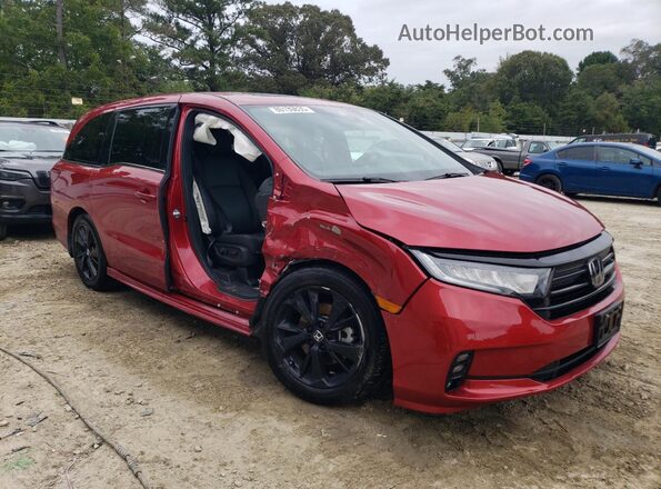 5FNRL6H72RB024625 2024 HONDA ODYSSEY Red Przód prawy