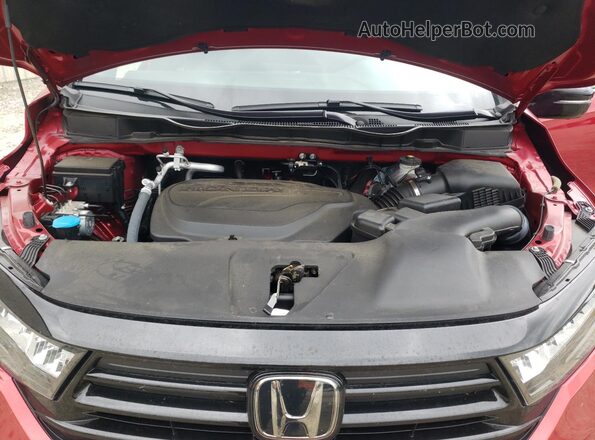 5FNRL6H72RB024625 2024 HONDA ODYSSEY Red Widok komory silnika