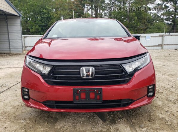5FNRL6H72RB024625 2024 HONDA ODYSSEY Red Widok z przodu