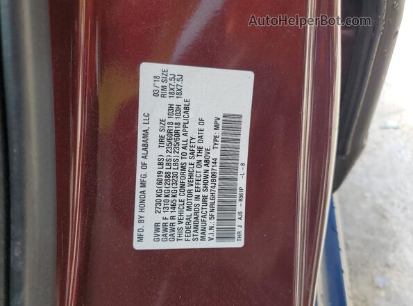 5FNRL6H74JB097144 2018 HONDA ODYSSEY Purple 