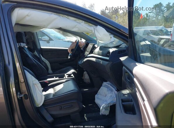 5FNRL6H77LB003874 2020 HONDA ODYSSEY Gray წინა სალონის ხედი