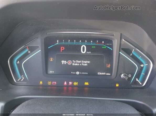 5FNRL6H77LB053187 2020 HONDA ODYSSEY White Widok tylnych siedzeń