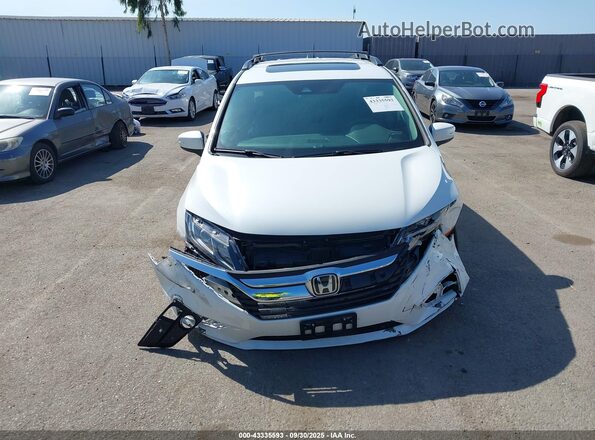 5FNRL6H77LB053187 2020 HONDA ODYSSEY White Widok wnętrza z tyłu